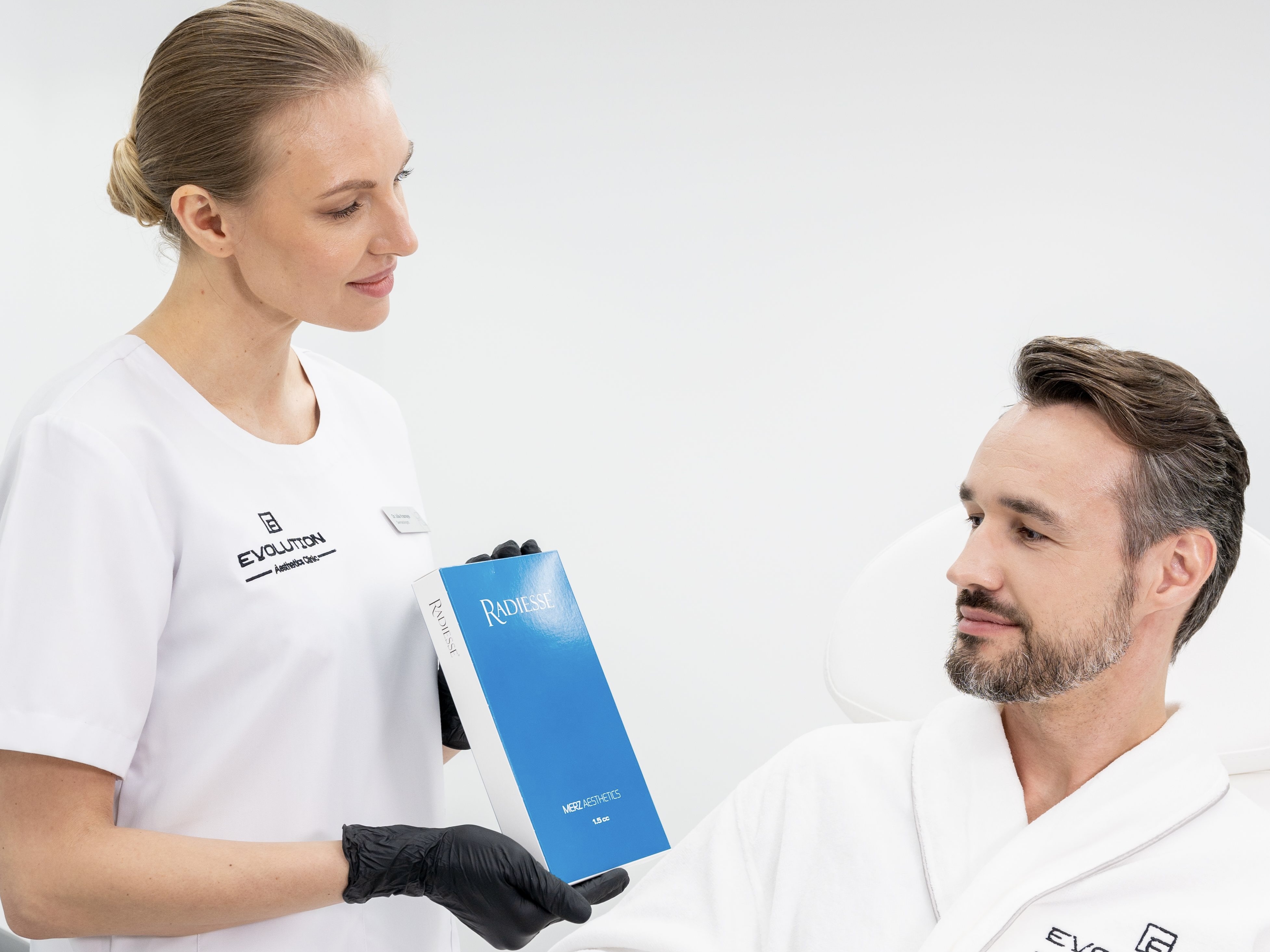 Radiesse collagen stimulation at Evolution Aesthetics Clinic
