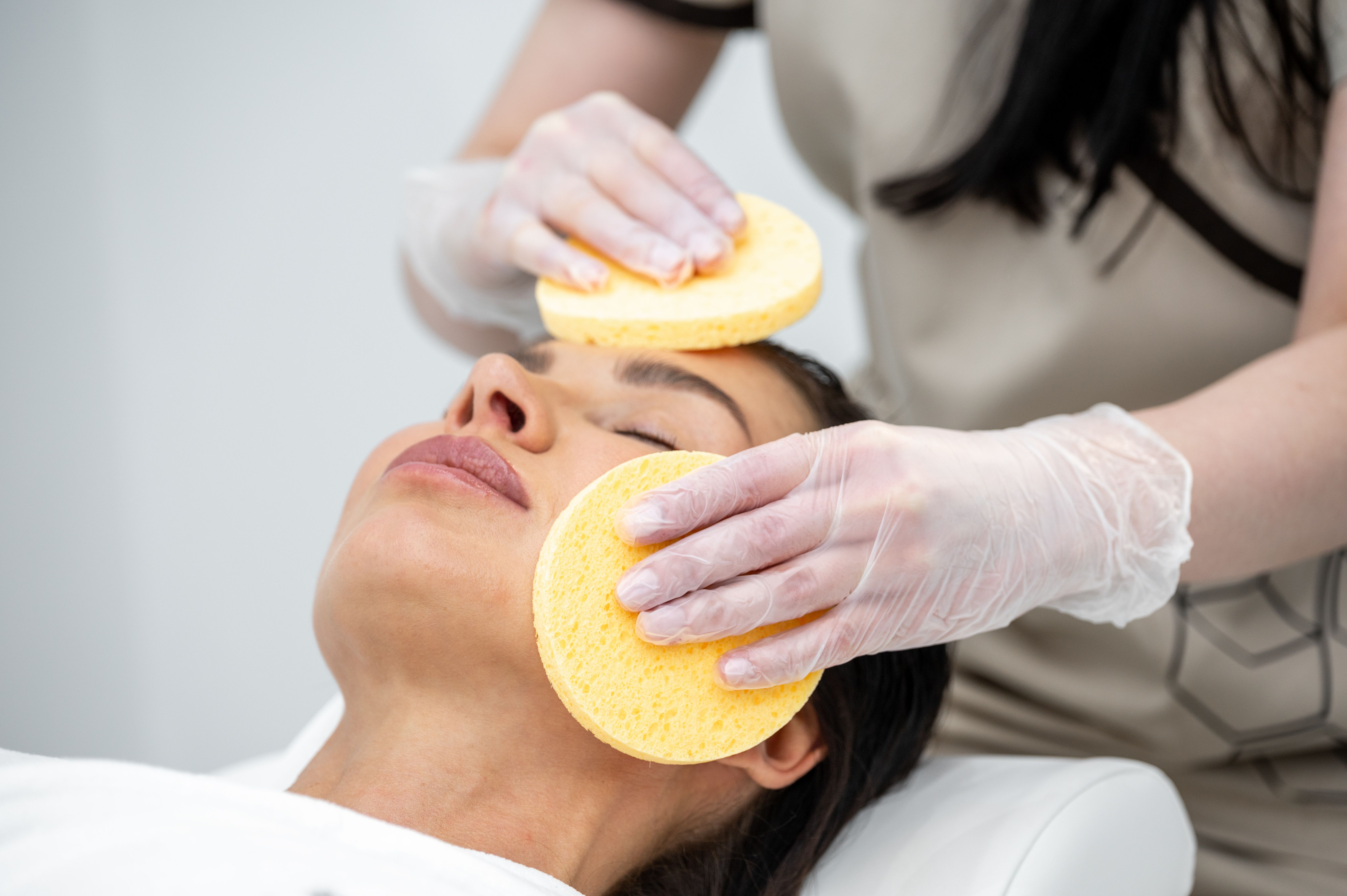 Clinical face cleansing at Evolution Aesthetics Clinic