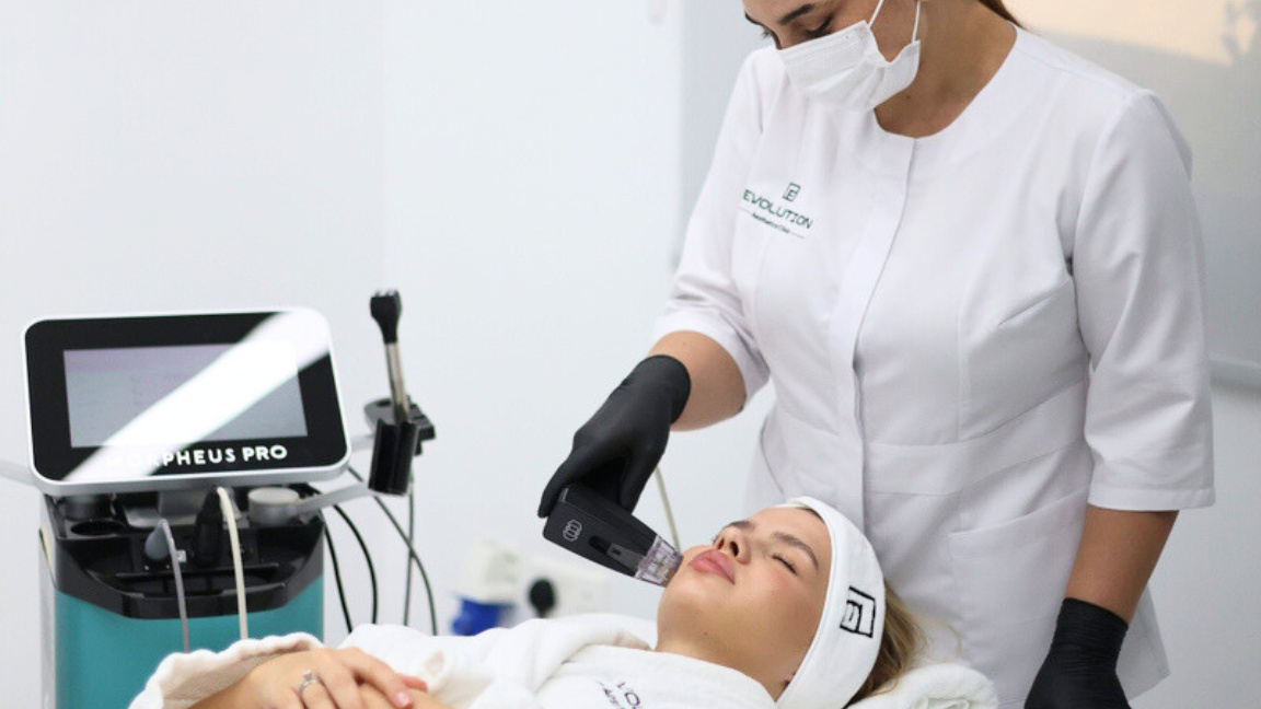 Morpheus8 facial treatment in the treatment room